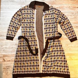 💚POL long belted sweater